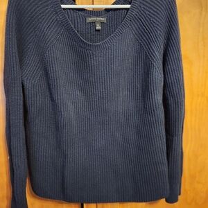 Banana Republic Men's Navy V-Neck Sweater